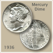 1936 Dime Value | Discover Your Mercury Head Dime Worth