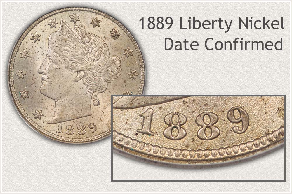 Image of 1889 Date on Liberty Nickel