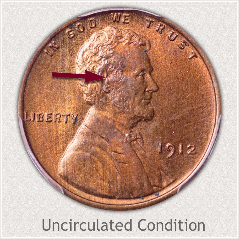 Uncirculated Grade 1912 Lincoln Penny