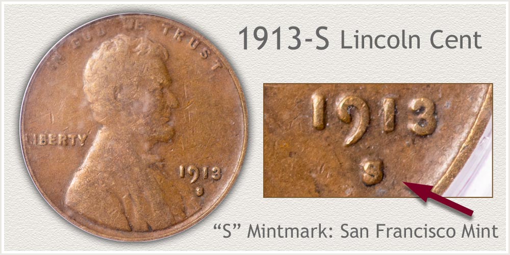 1913-S Lincoln Penny