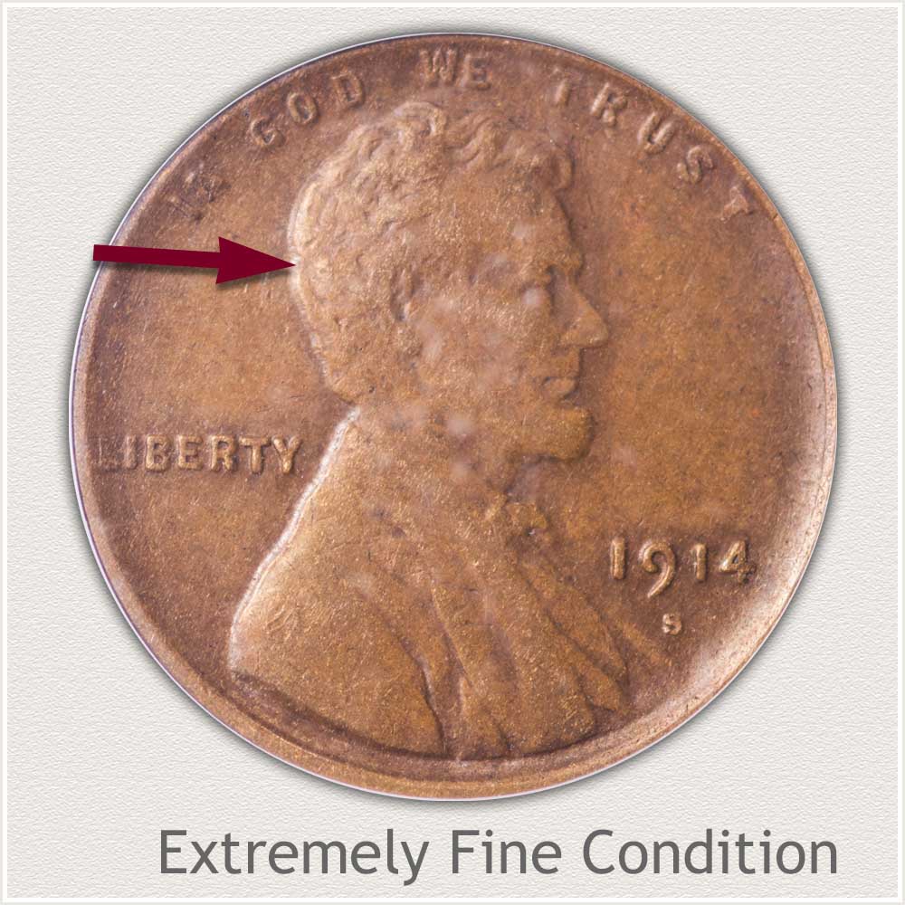 Extremely Fine Grade Lincoln Penny