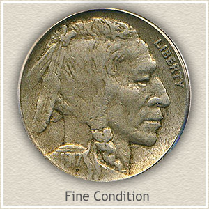 1917 Nickel Fine Condition