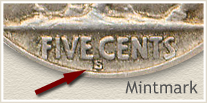 1926 Nickel S Mintmark Location