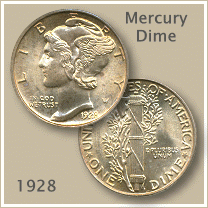 1928 Dime Value | Discover Your Mercury Head Dime Worth