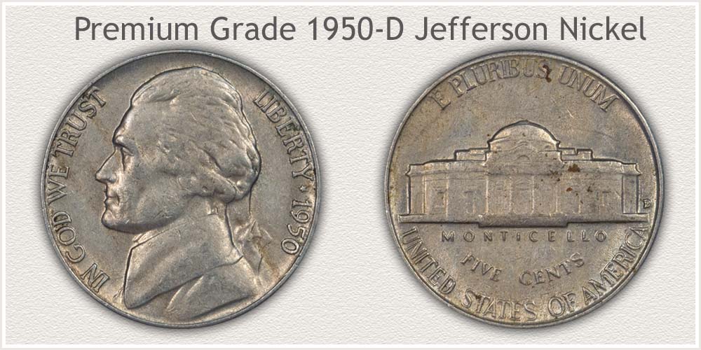 1950-D Nickel High Quality