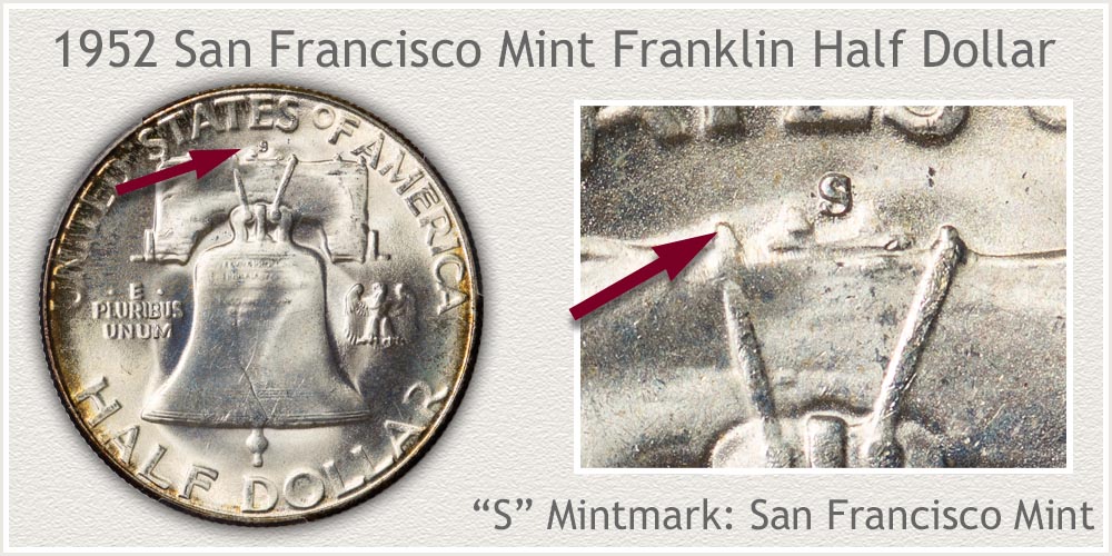 1952-S Franklin Half Dollar