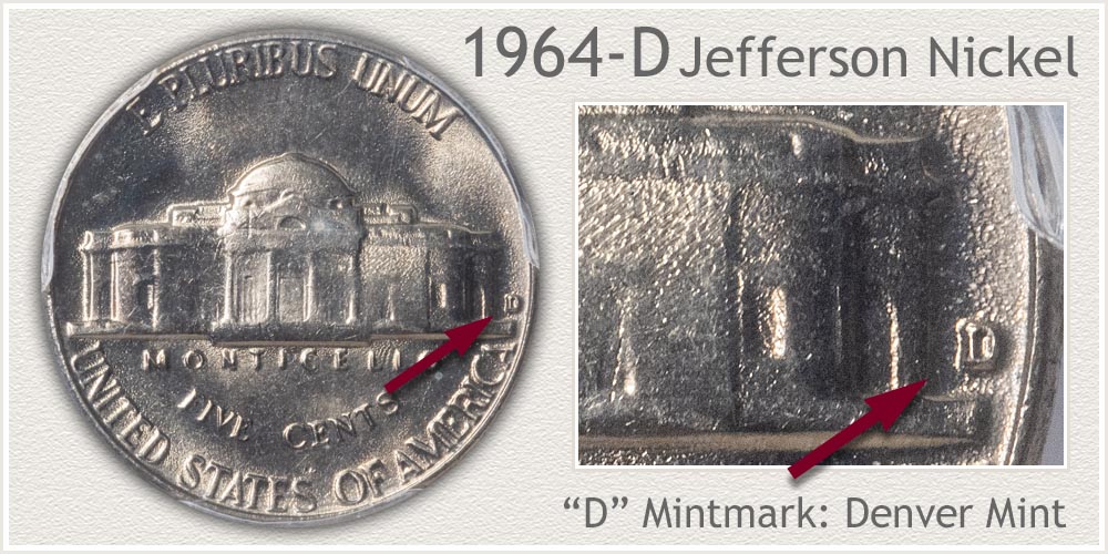 1964-D Jefferson Nickel