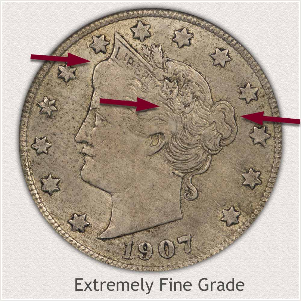 Extremely Fine Grade Liberty Nickel