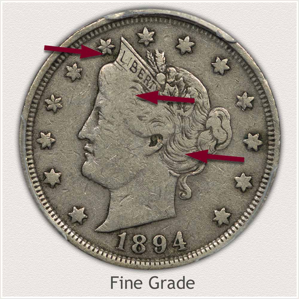 Fine Grade Liberty Nickel