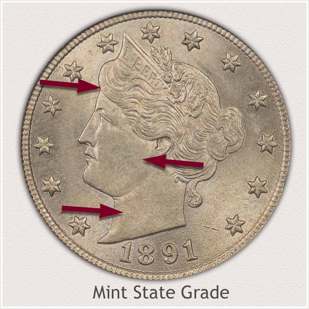 Mint State Grade Liberty Nickel