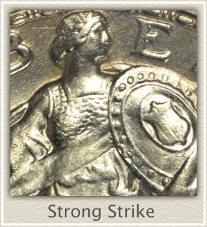 Strong Strike Standing Liberty Quarter