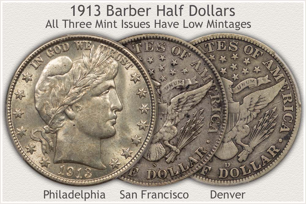 1913 Barber Half from Three Mints