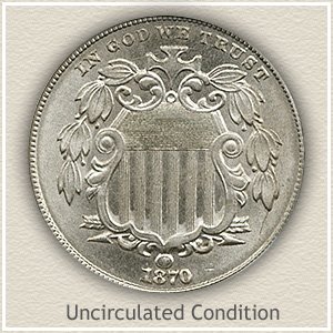 1870 Nickel Uncirculated Condition