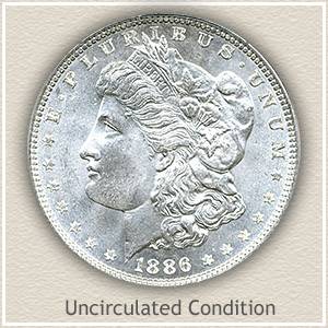 1886 morgan silver dollar coin value