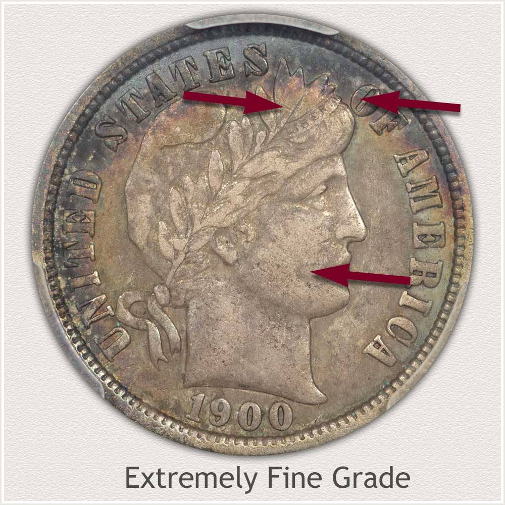 1900 s fashion barber dime