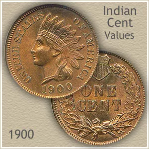 Uncirculated 1900 Indian Head Penny