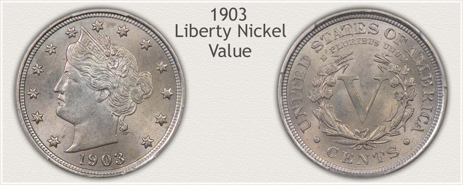 Obverse and Reverse View of a 1903 Liberty Nickel