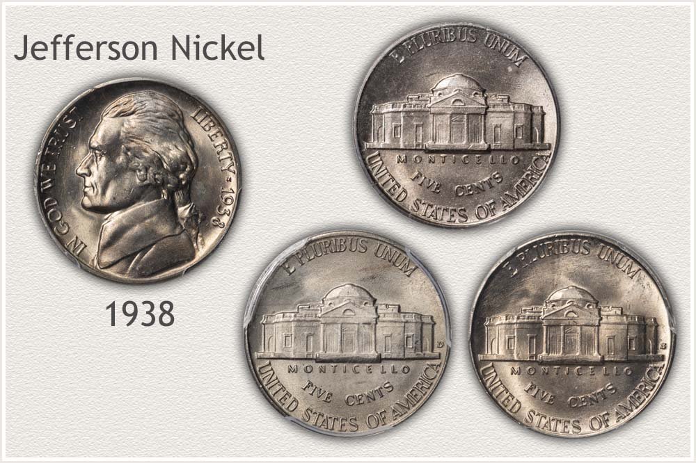 Collection of 1938 Jefferson Nickels