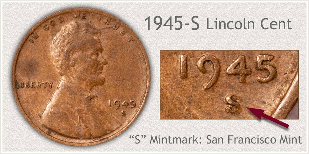 1945 No Mint Mark Lincoln Wheat Penny Rare (same deals coin sold 1500.00)chk Pictures