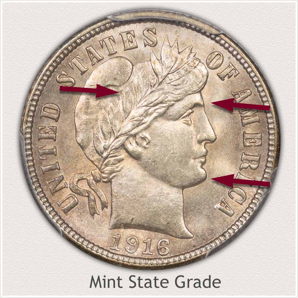 1909 fashion mercury dime value