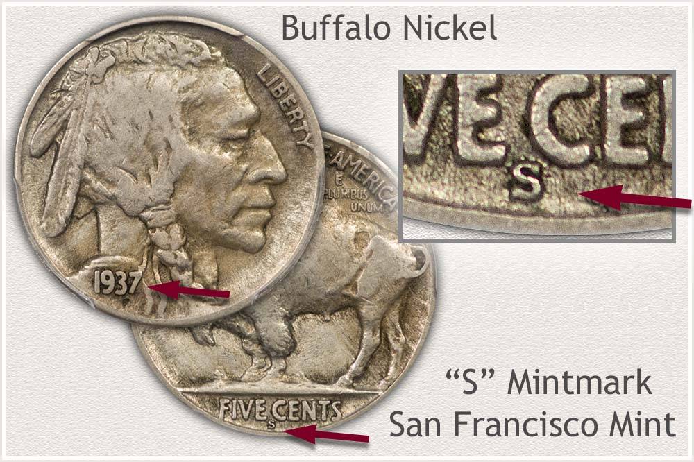 1913-1938 Buffalo Nickels (No Dates)