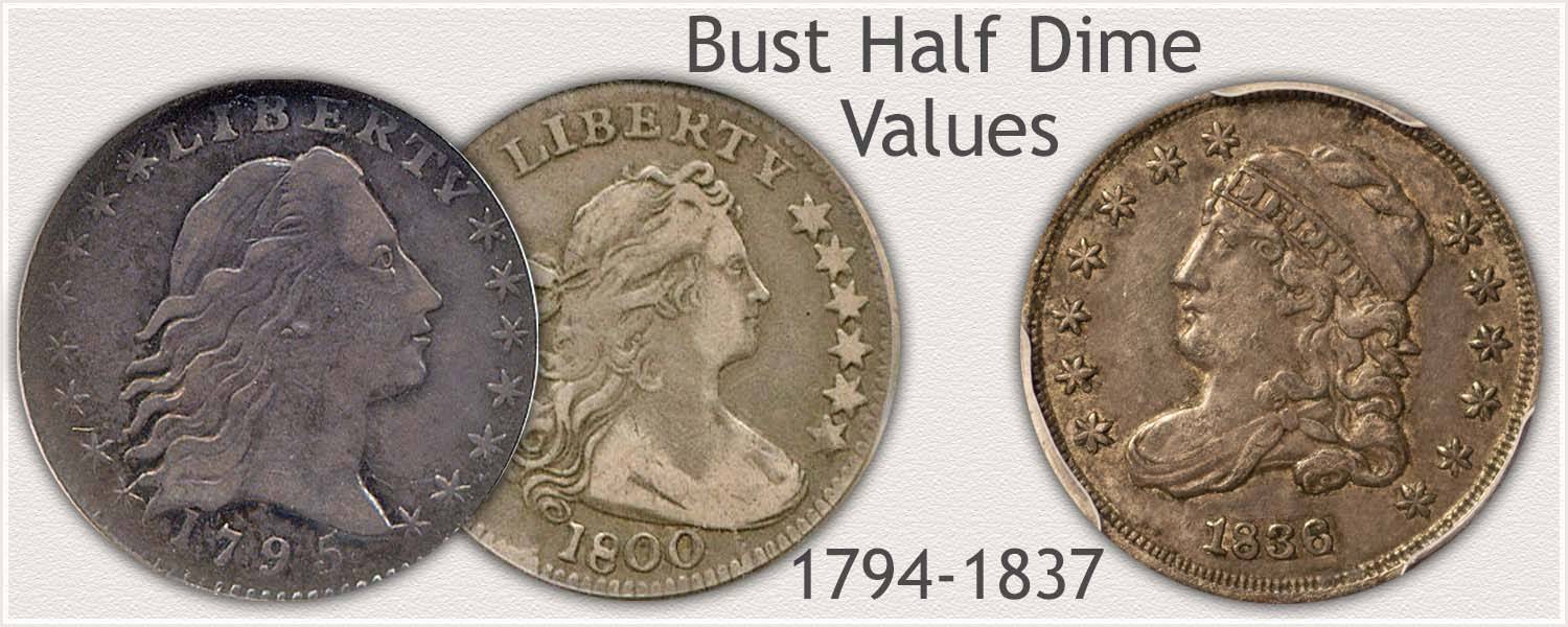 1837 fashion half dime price