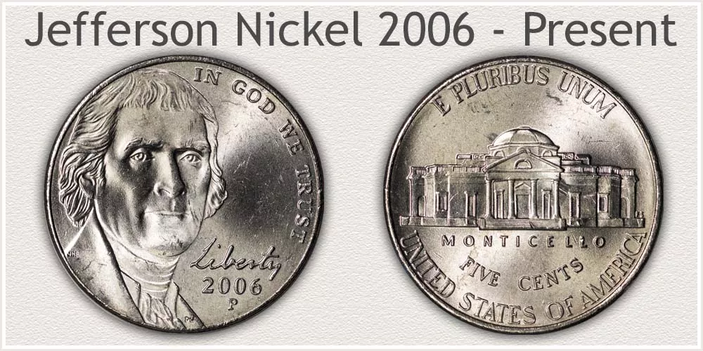 Jefferson Nickel Variety Minted 2006 to Current