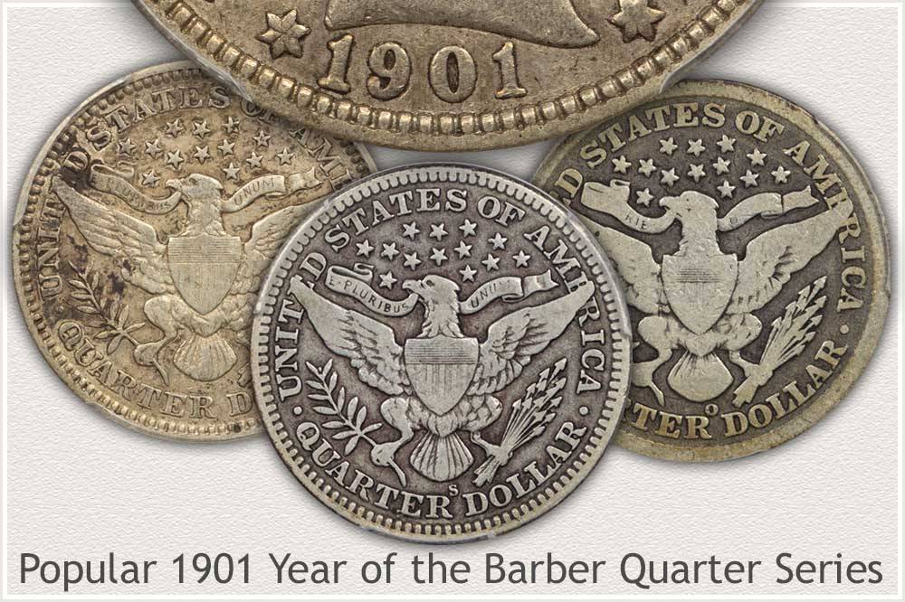 Sale Ancient 1901 Liberty Barber Quarter