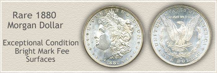 1880-P Morgan Silver Dollar - Brilliant Uncirculated Condition