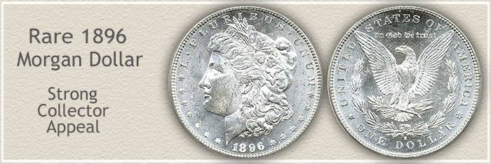 1896 morgan silver dollar no mint mark