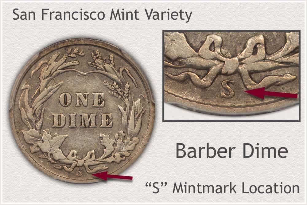 What fashion is a 1914 dime worth