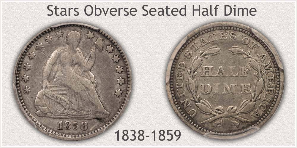 1850 fashion dime worth